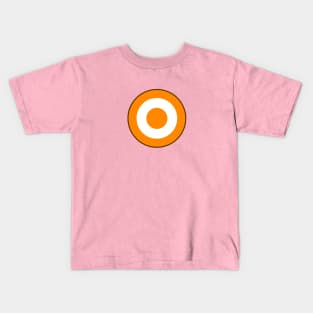 Orange and White Roundel Kids T-Shirt